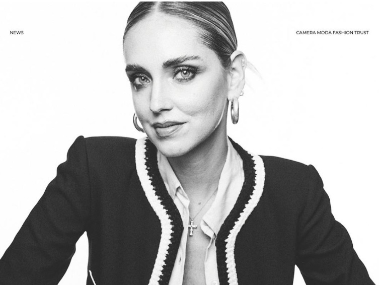 Chiara Ferragni nel comitato consultivo di Camera moda fashion trust