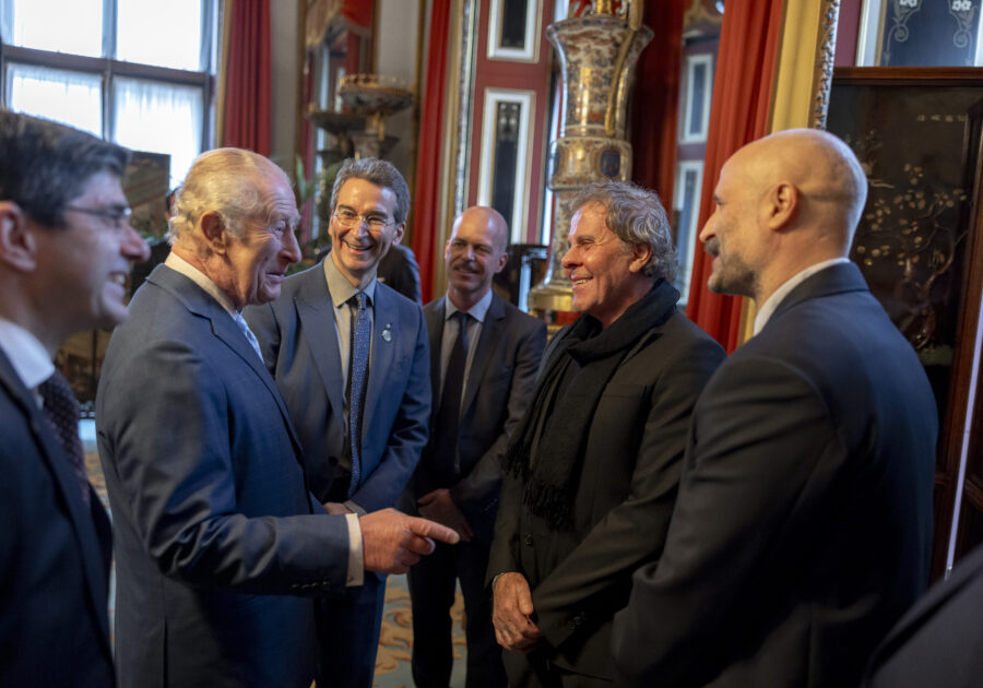 Re Carlo III e Renzo Rosso, incontro sulla sostenibilità