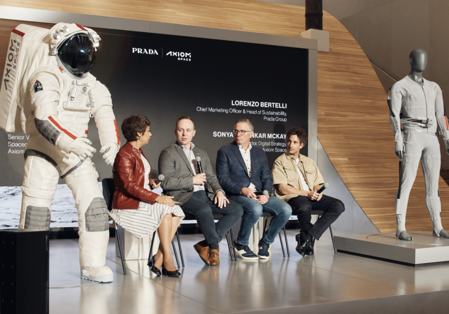 Prada porta gli astronauti sulla Luna. Bertelli: “Ma non è finita qui”